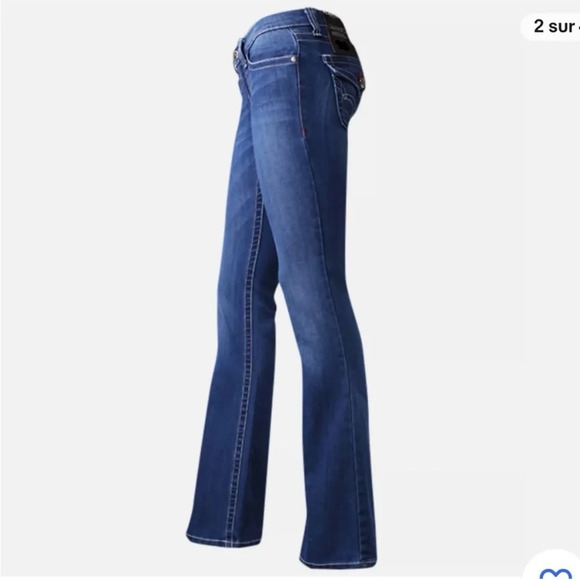 Vintage PLASTIQUE BY GLY JEANS 1363 Bootcut Flare denim size 28 - Picture 4 of 16